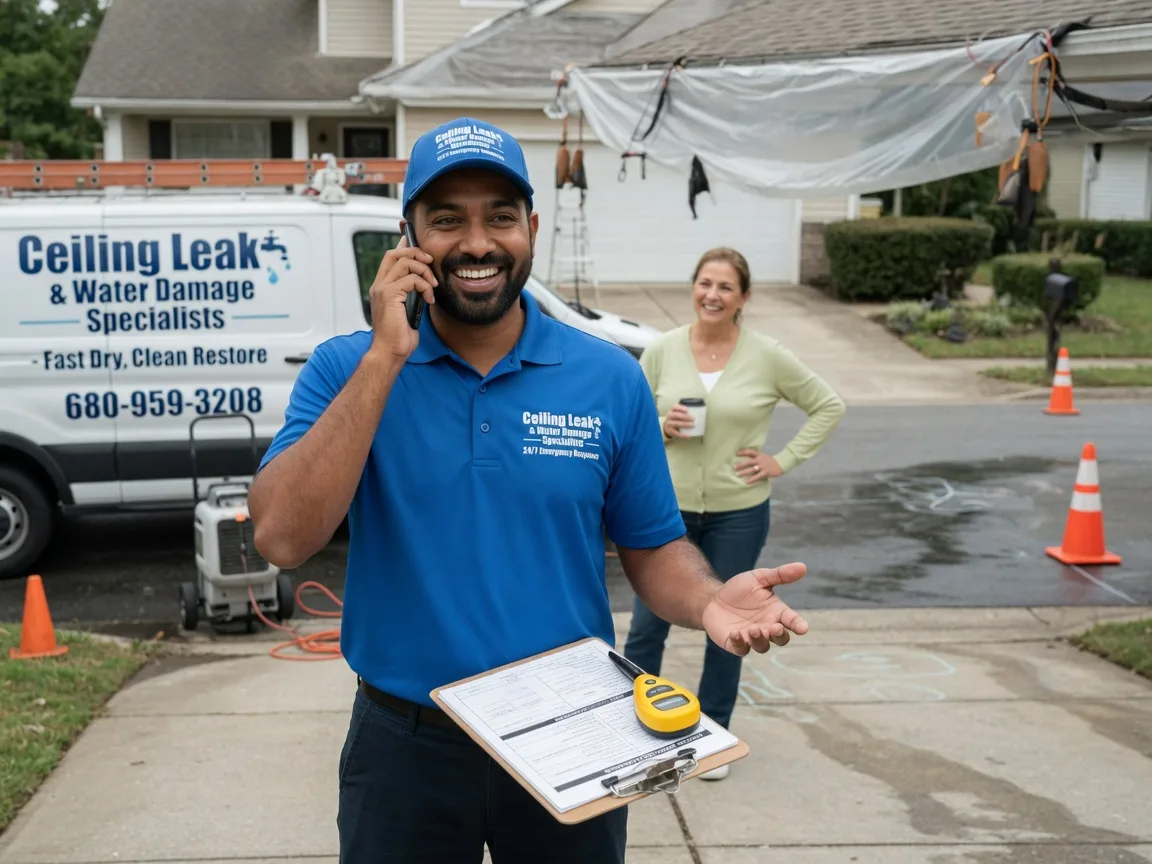Ceiling Leak Cleanup Columbus Junction, IA FAQs